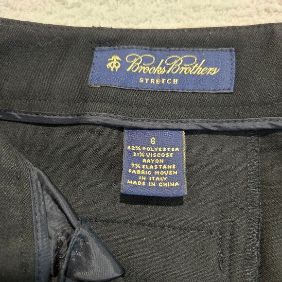Brooks Brothers Stretch Black Dress Pants Bootcut Women's Size 6 Officecore - Picture 7 of 8